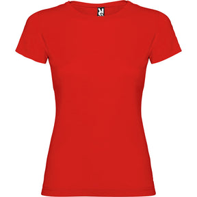Camiseta básica para mujer Jamaica tallas grandes - rojo
