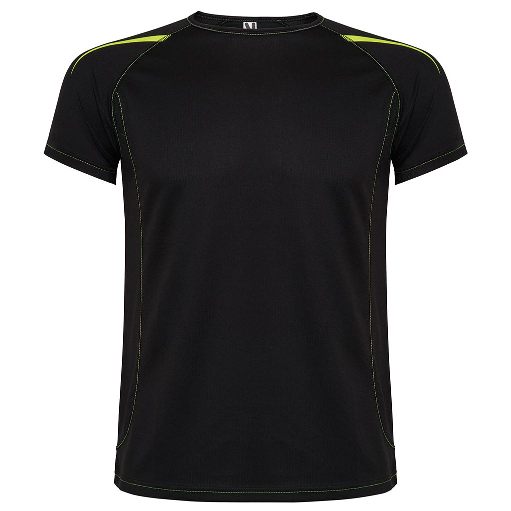 Camiseta tecnica combinada unisex sepang color negro