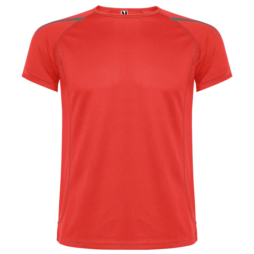 Camiseta tecnica combinada unisex sepang color rojo