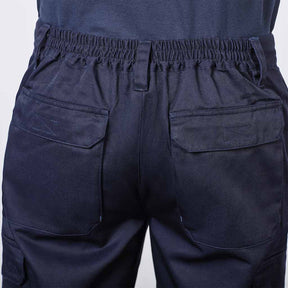 Pantalón multibolsillo alta visibilidad verano Naos - foto modelo vista trasera