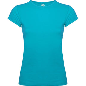Camiseta alta calidad para mujer Bali pecho azul turquesa