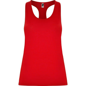 Camiseta deportiva tirantes nadadora mujer Aida color rojo