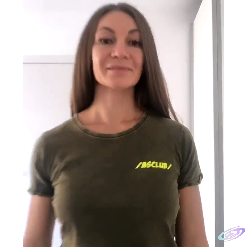 Camiseta Husky woman con vinilo terciopelo - Video Anastasia