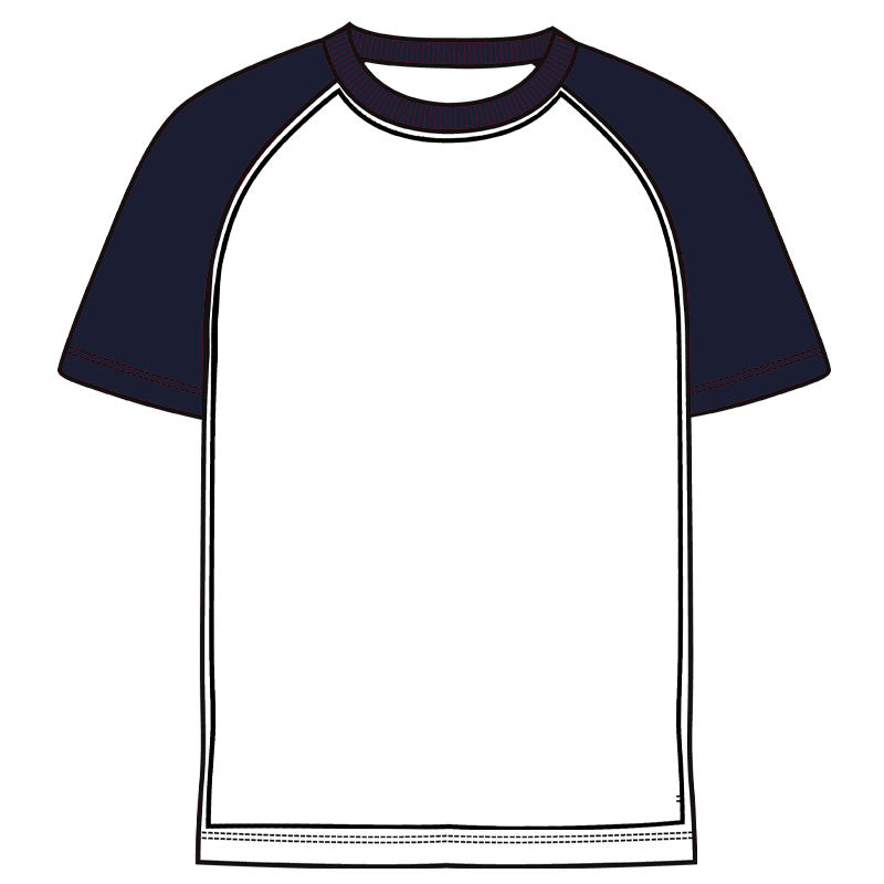 Camiseta combinada raglan poliéster - IMPRESIÓN FULL PRINT