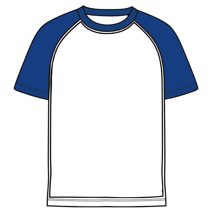 Camiseta combinada raglan poliéster - IMPRESIÓN FULL PRINT