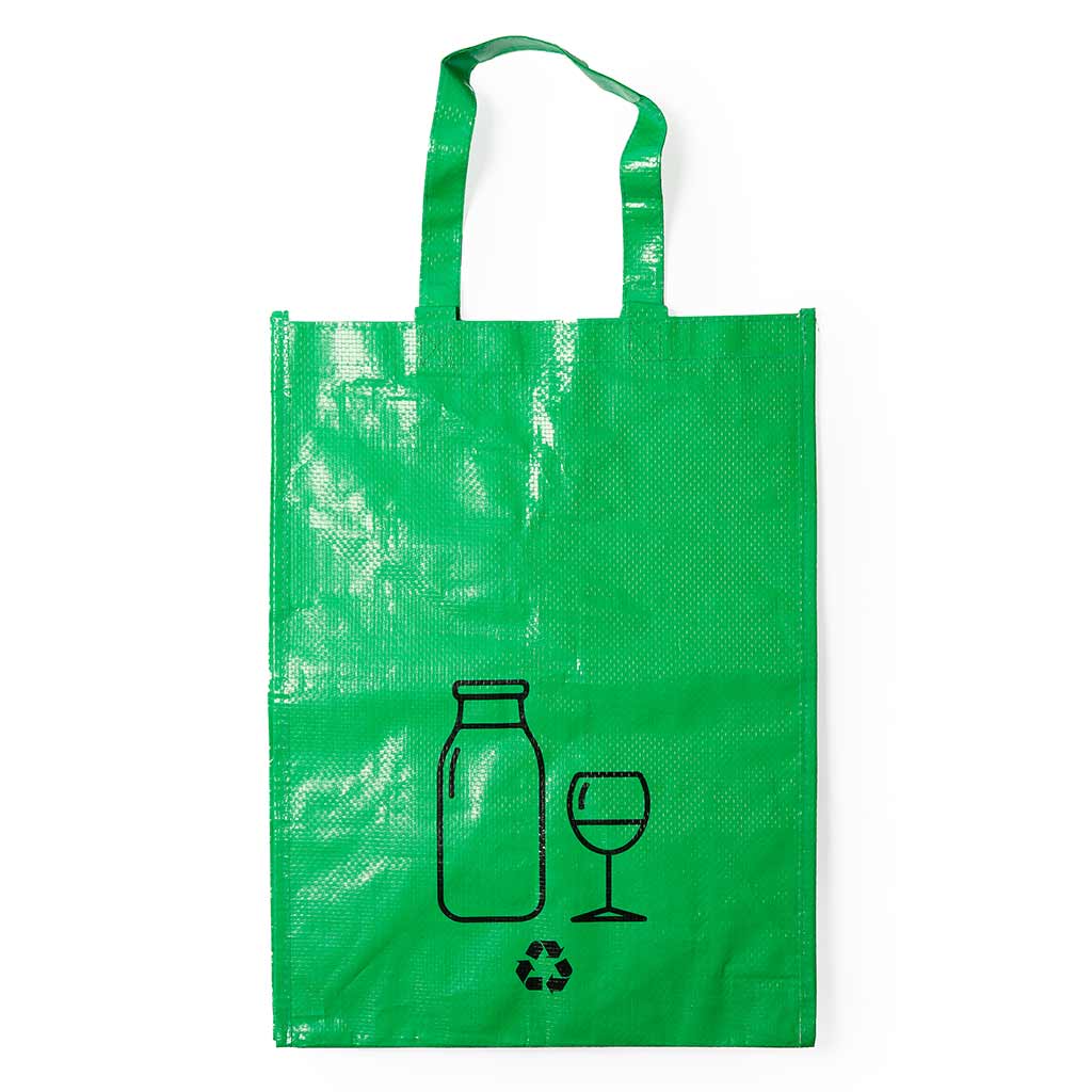 Set 3 bolsas de reciclaje Volga verde