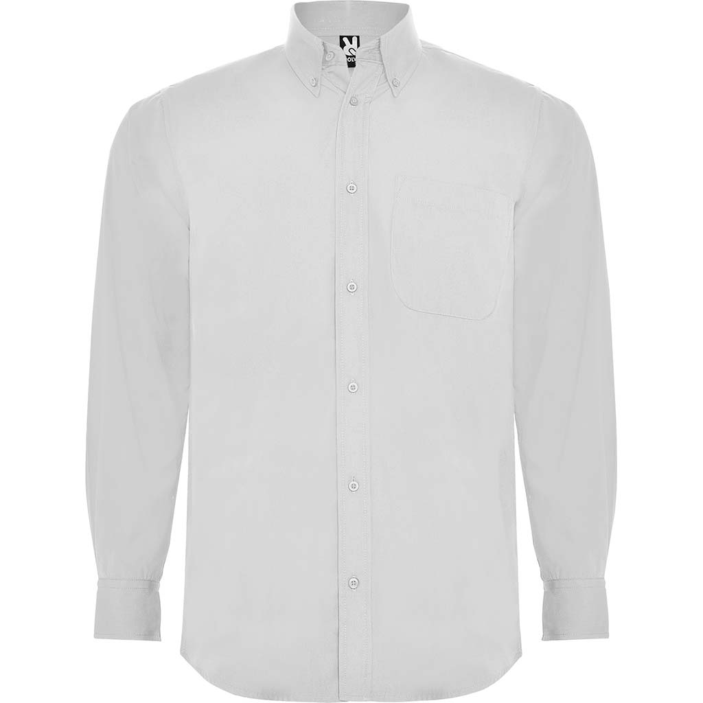 Camisa hombre manga larga Aifos L/S - blanco