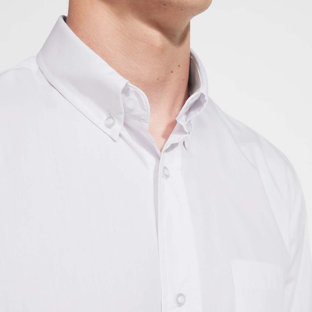 Camisa hombre manga larga Aifos L/S - detalle cuello