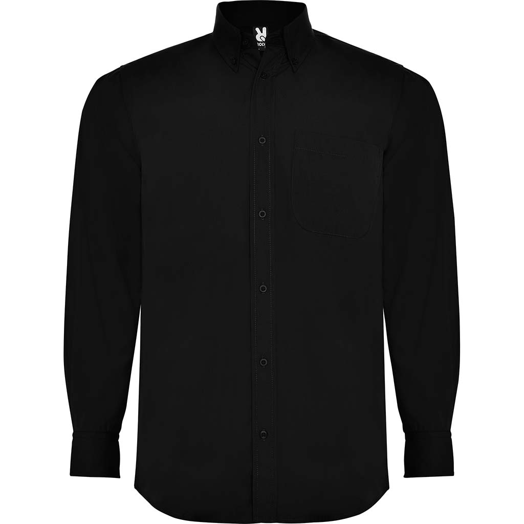 Camisa hombre manga larga Aifos L/S - negro