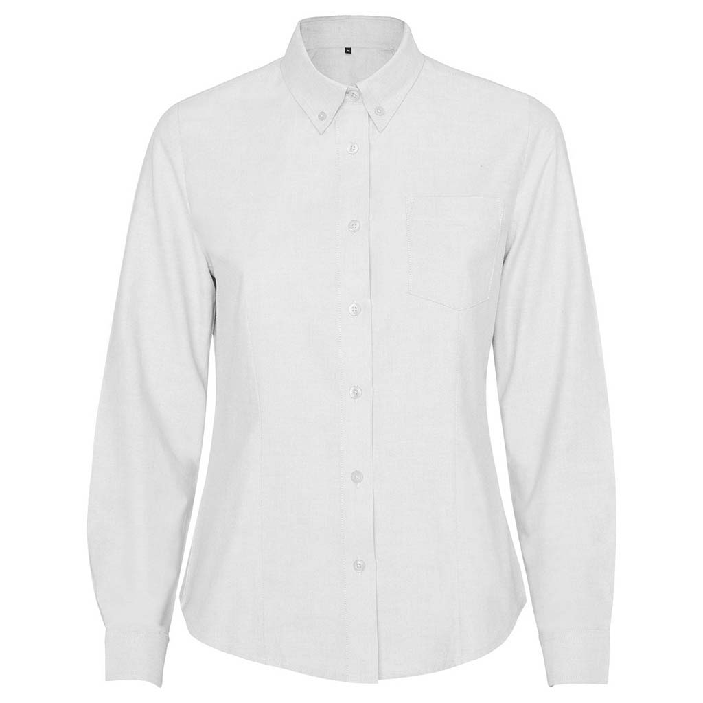 Camisa mujer manga larga Oxford Woman - blanco