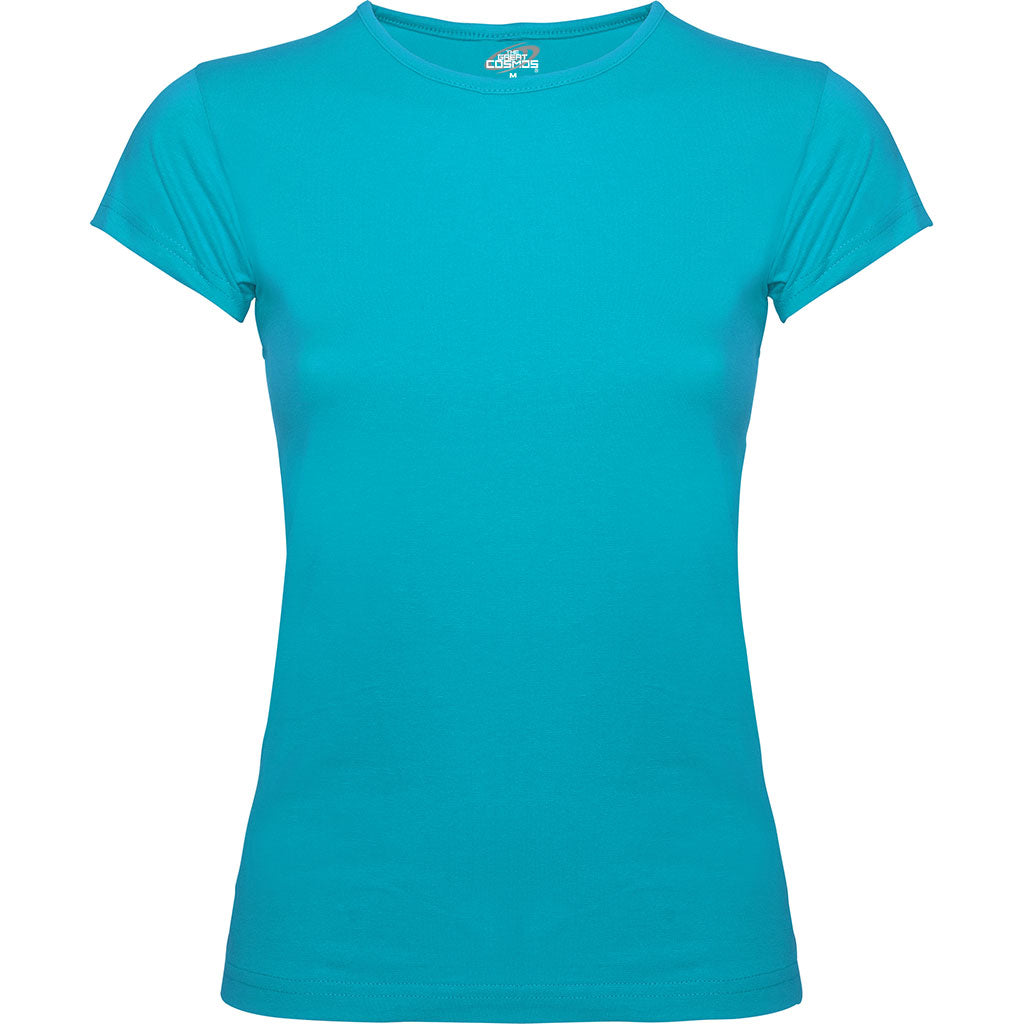 Camiseta alta calidad para mujer Bali pecho azul turquesa