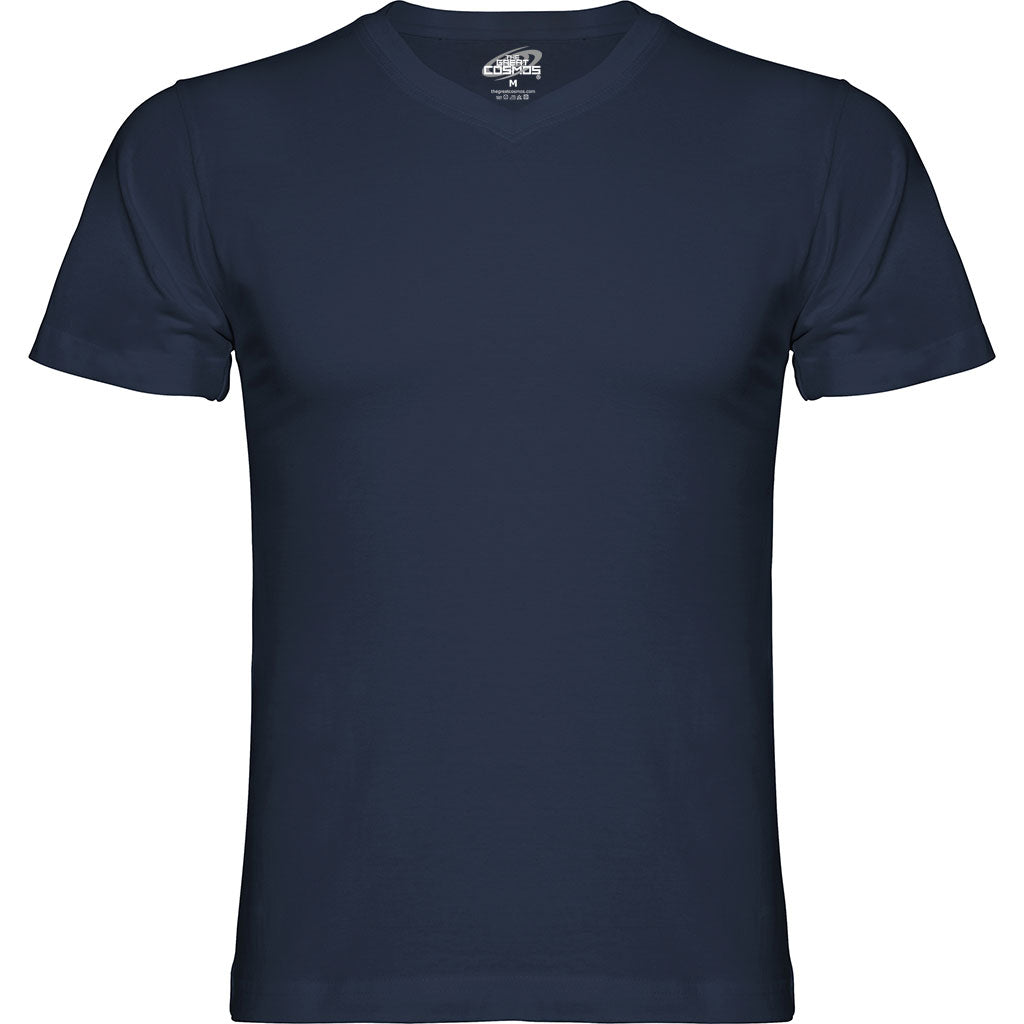 Camiseta cuello pico Samoyedo color azul marino