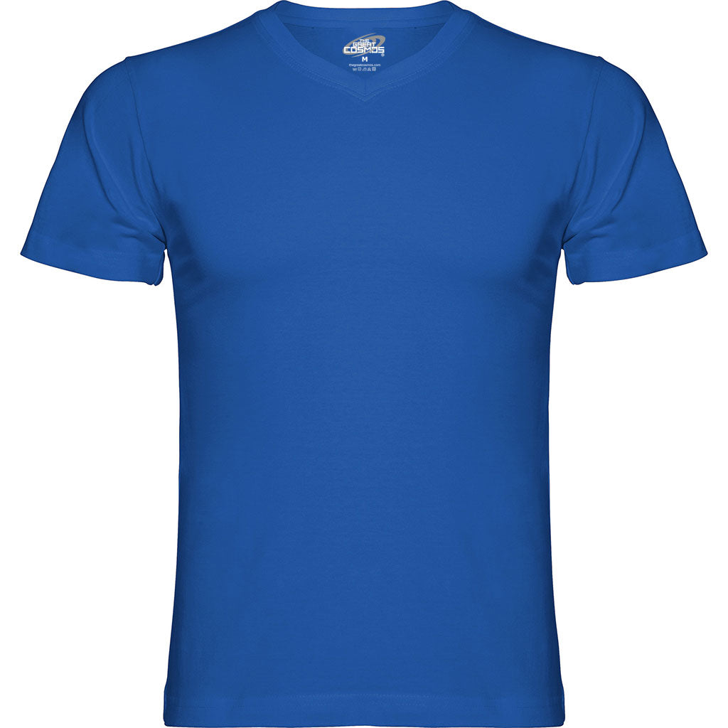 Camiseta cuello pico Samoyedo color azul royal