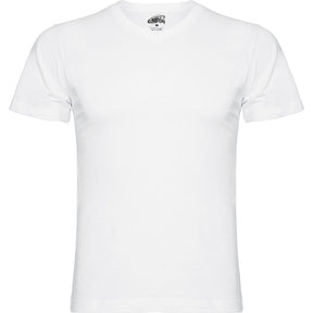 Camiseta cuello pico Samoyedo color blanco