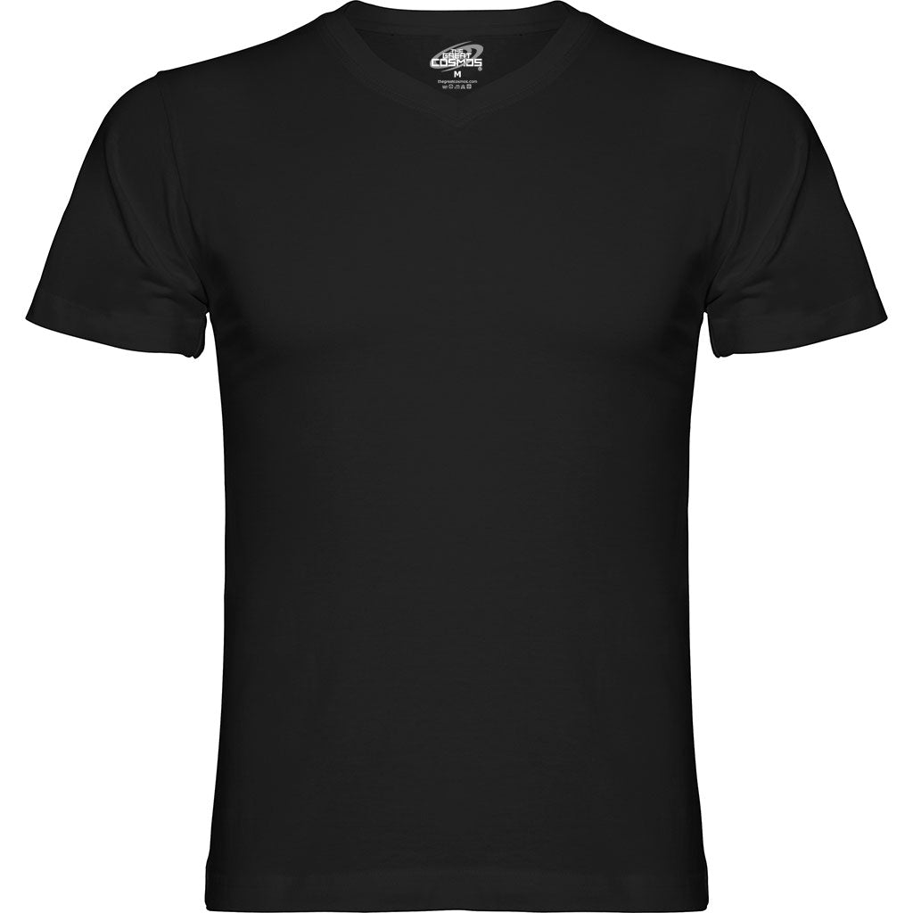 Camiseta cuello pico Samoyedo color negro