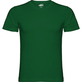 Camiseta cuello pico Samoyedo color verde botella
