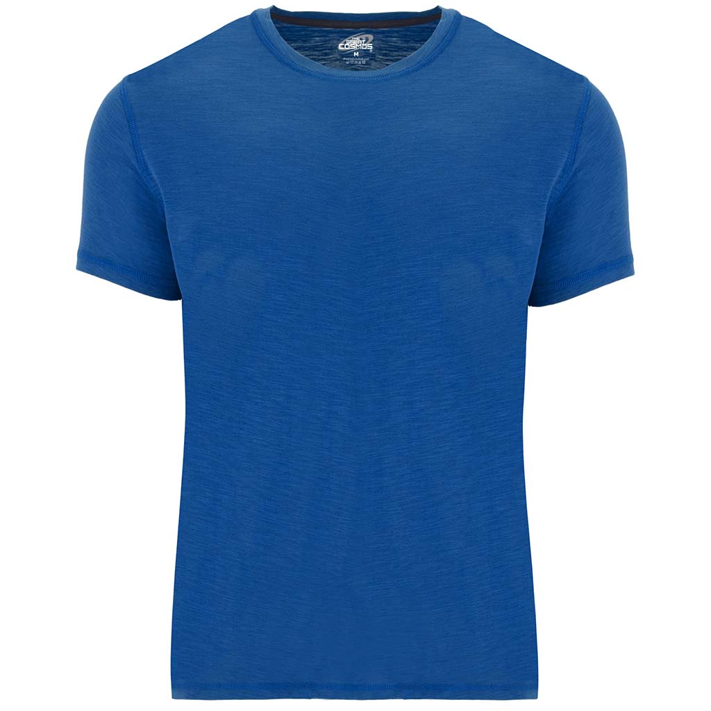 Camiseta jaspeada bajo con aberturas Terrier 0396 Roly pecho azul royal