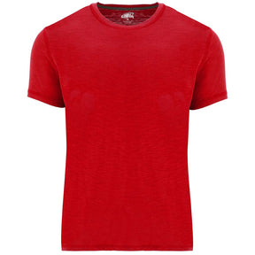 Camiseta jaspeada bajo con aberturas Terrier 0396 Roly pecho rojo