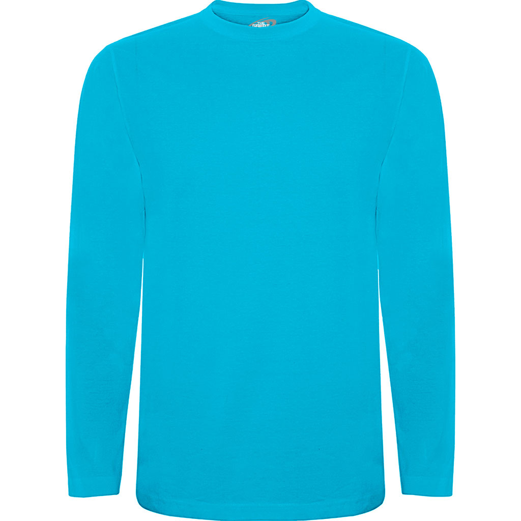 Camiseta manga larga hombre extreme pecho azul turquesa