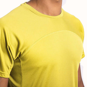 Camiseta técnica dos tejidos monaco detalle pecho