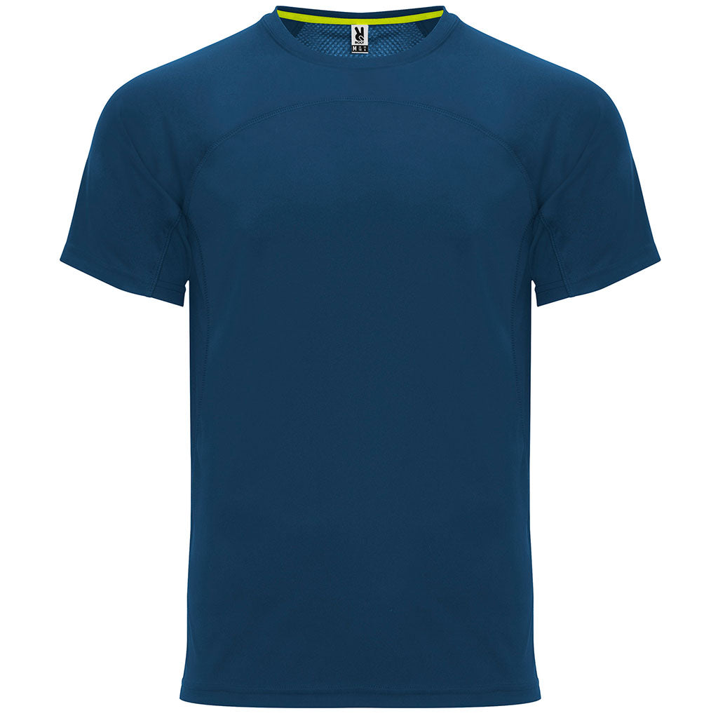 Camiseta técnica dos tejidos monaco color azul marino