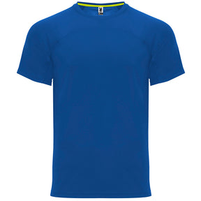 Camiseta técnica dos tejidos monaco color azul royal
