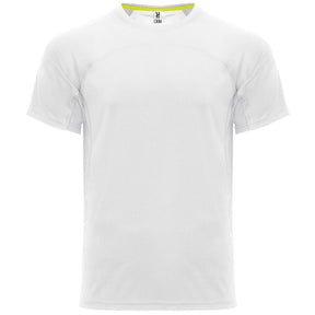 Camiseta técnica dos tejidos monaco color blanco