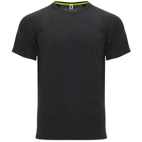 Camiseta técnica dos tejidos monaco color negro