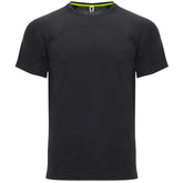 Camiseta técnica dos tejidos monaco color negro
