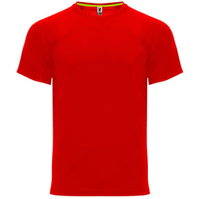 Camiseta técnica dos tejidos monaco color rojo