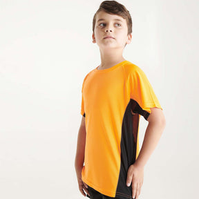 Camiseta técnica combinada 2 tejidos Shanghai | foto modelo infantil