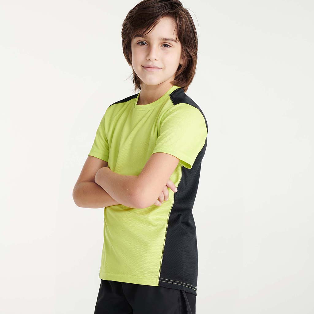 Camiseta técnica combinada detroit foto modelo infantil