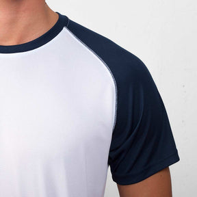 Camiseta técnica combinada indianapolis detalle cuello