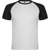 Camiseta técnica combinada indianapolis colores blanco y negro