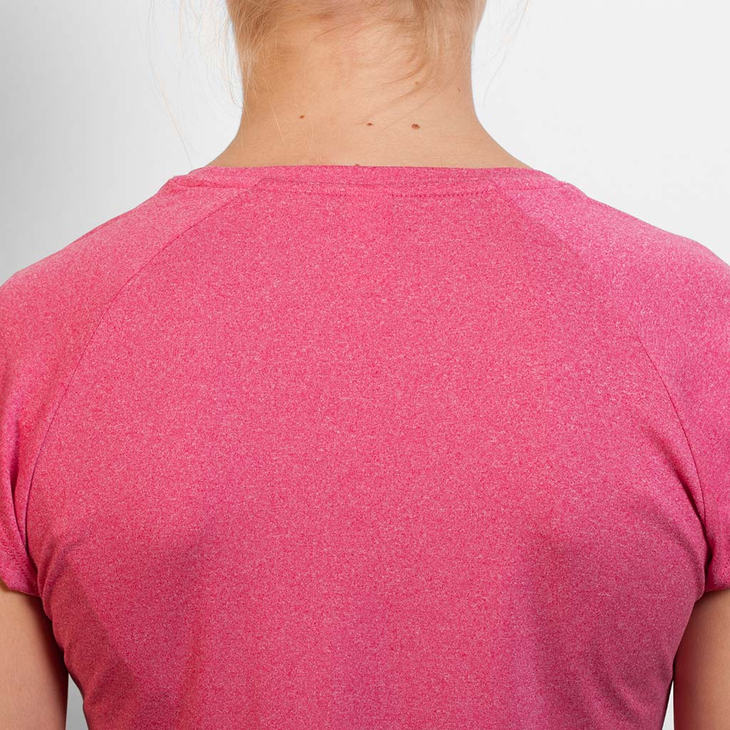 Camiseta técnica cuello pico mujer avus detalle espalda