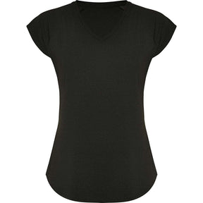 Camiseta técnica cuello pico mujer avus color negro