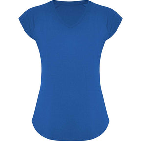 Camiseta técnica cuello pico mujer avus color azul royal