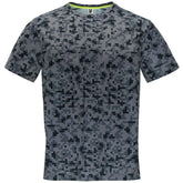 Camiseta tecnica estampada manga corta unisex assen pixel negro