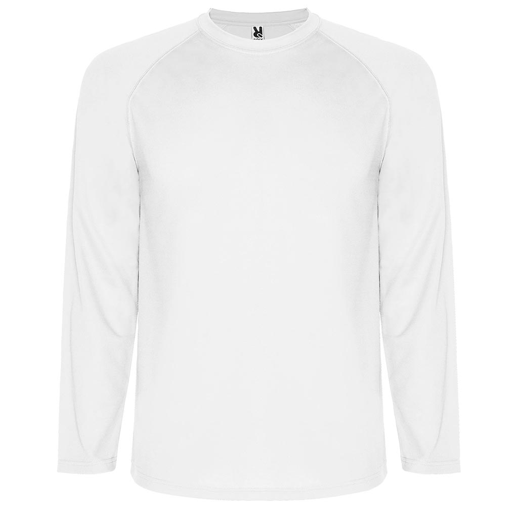 Camiseta técnica Montecarlo manga larga unisex - blanco