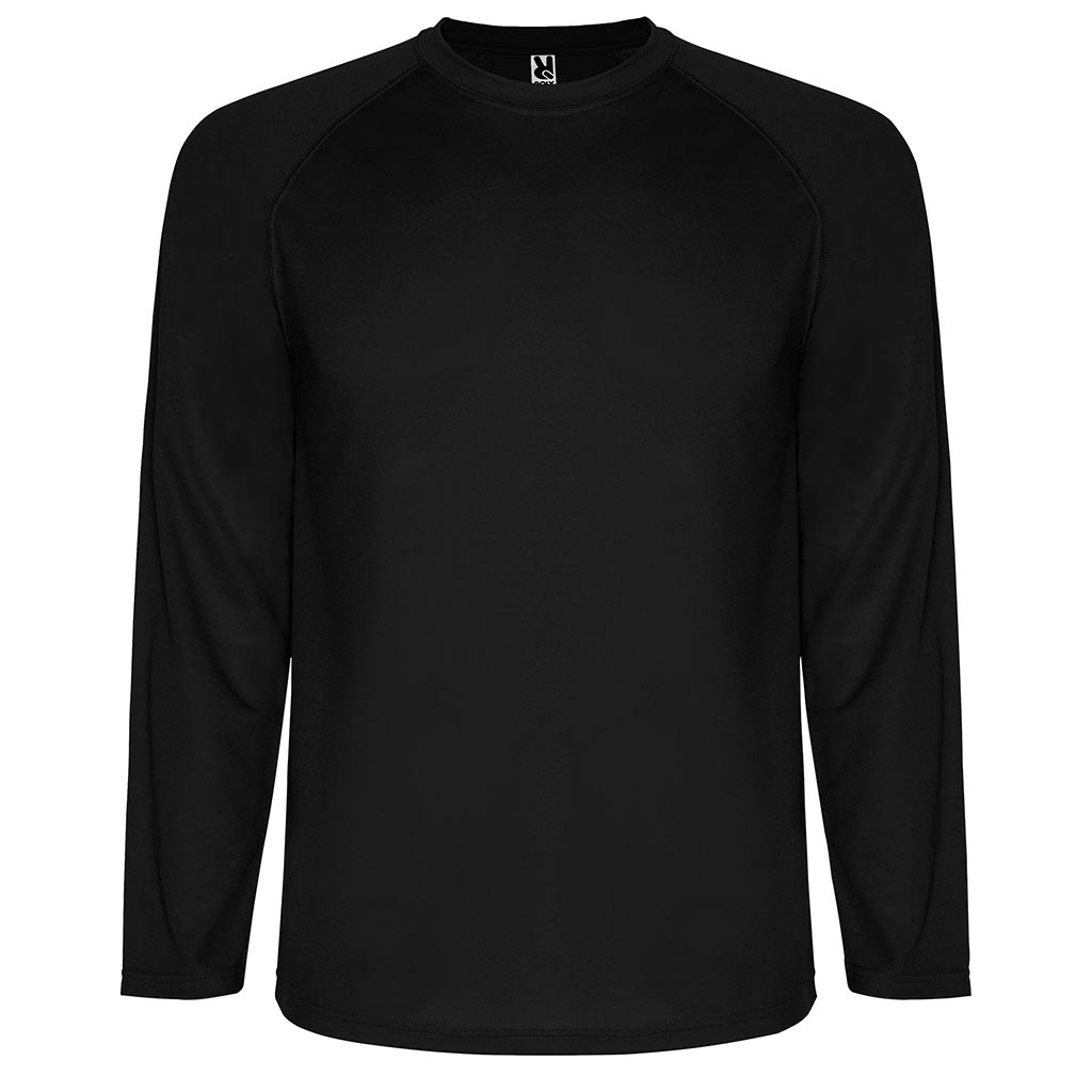 Camiseta técnica Montecarlo manga larga unisex - negro