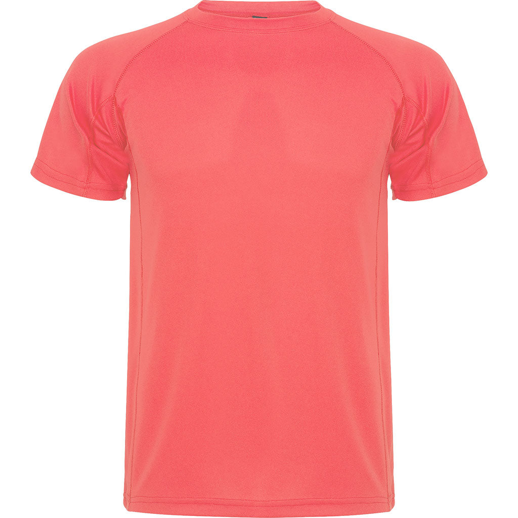 Camiseta técnica montecarlo color coral fluor