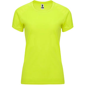 Camiseta tecnica raglan mujer BAHRAIN woman color amarillo fluor