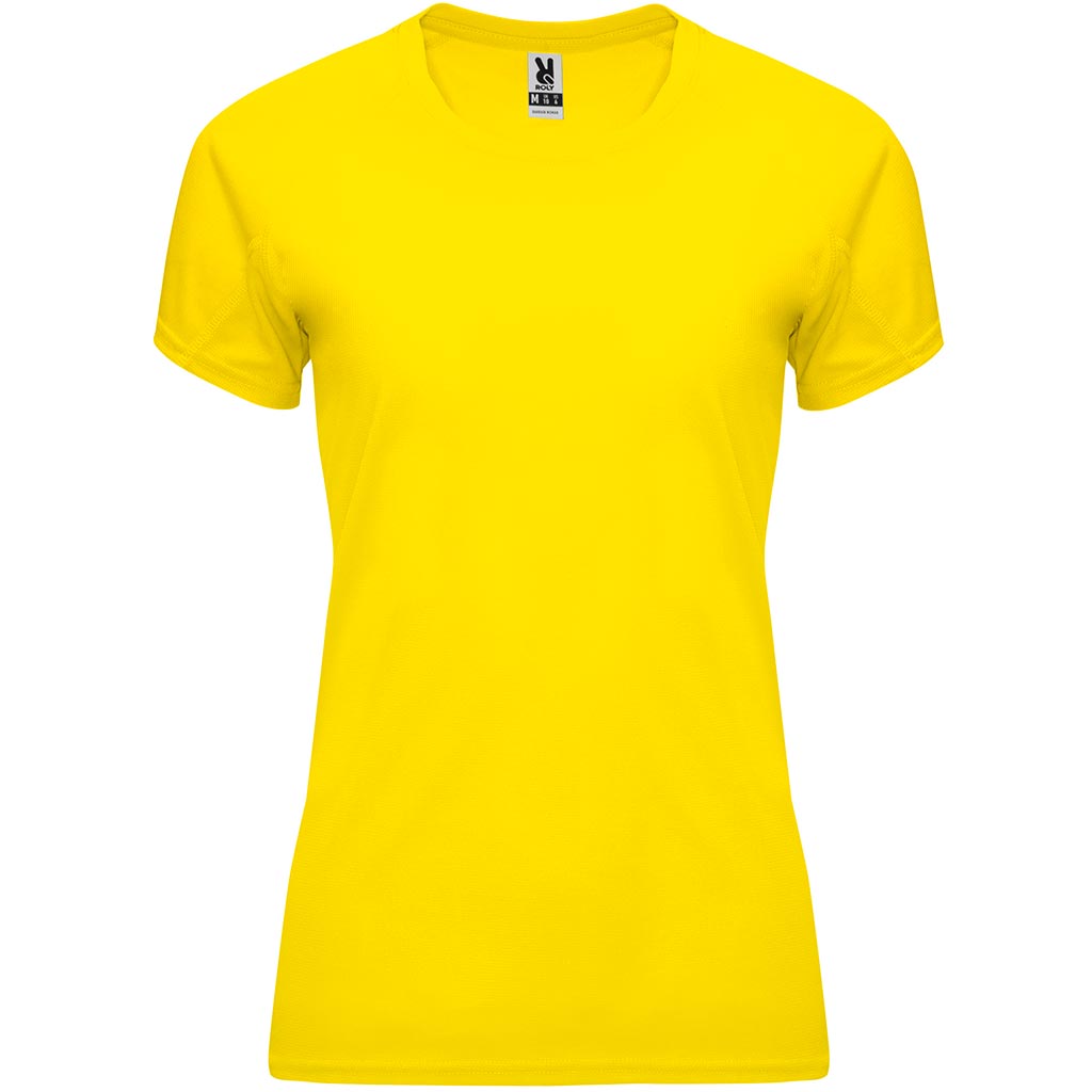 Camiseta tecnica raglan mujer BAHRAIN woman color amarillo