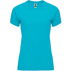 Camiseta tecnica raglan mujer BAHRAIN woman color azul turquesa