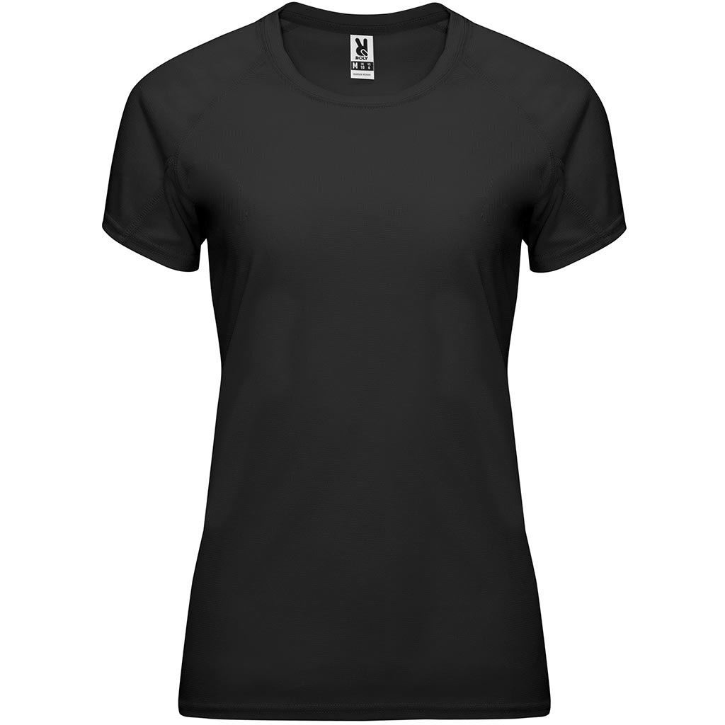 Camiseta tecnica raglan mujer BAHRAIN woman color negro