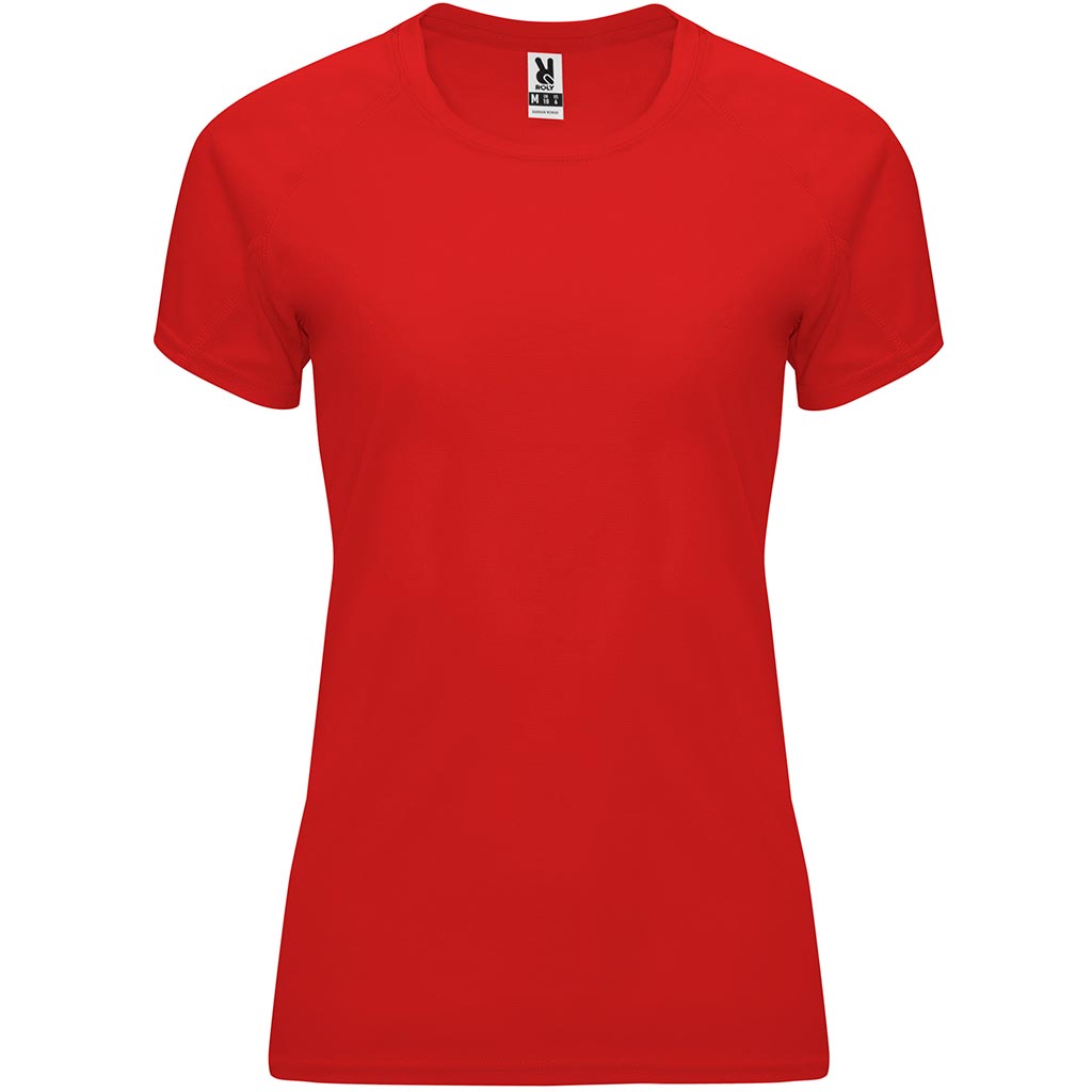 Camiseta tecnica raglan mujer BAHRAIN woman color rojo