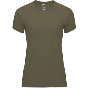 Camiseta tecnica raglan mujer BAHRAIN woman color verde militar