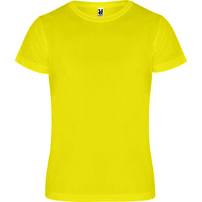 Camiseta técnica unisex camimera pecho amarillo