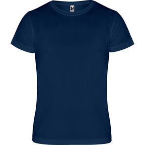 Camiseta técnica unisex infantil pecho azul marino
