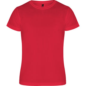 Camiseta técnica unisex infantil pecho rojo